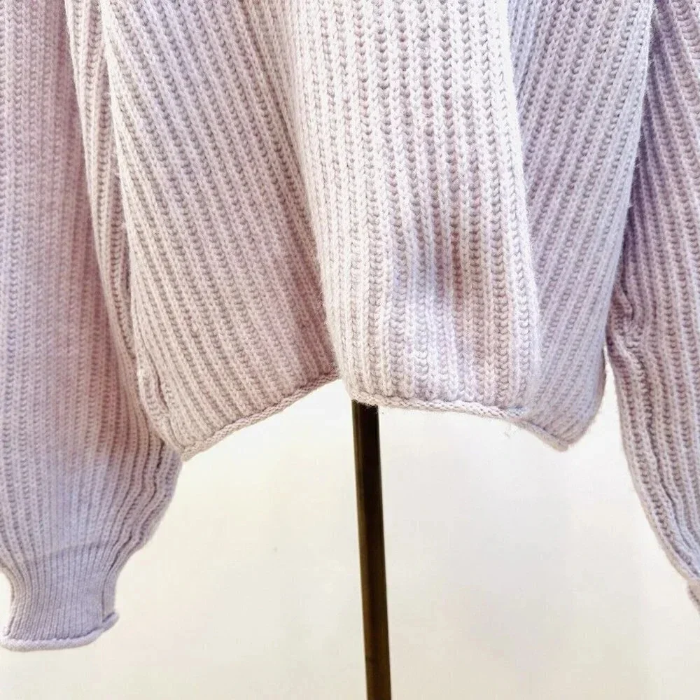 NWT SO GOODS FOR LIFE Women Long Sleeve Mock Neck Pullover Purple Sweater Sz XXL